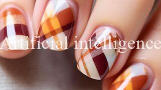 秋服が買いたくなるチェックネイル #1009