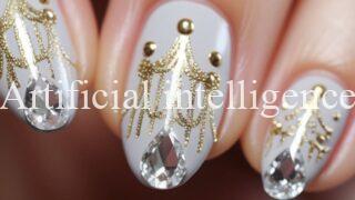 きらめくシャンデリアネイル #1025