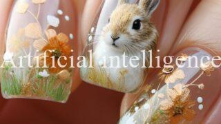 野うさぎのネイル 🐇 #1075