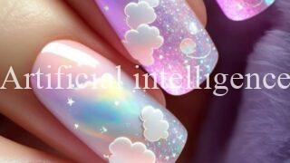 ゆめかわ雲ネイル #137