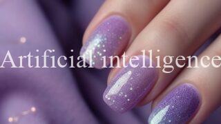 繊維ネイル風ぶどうネイル #810